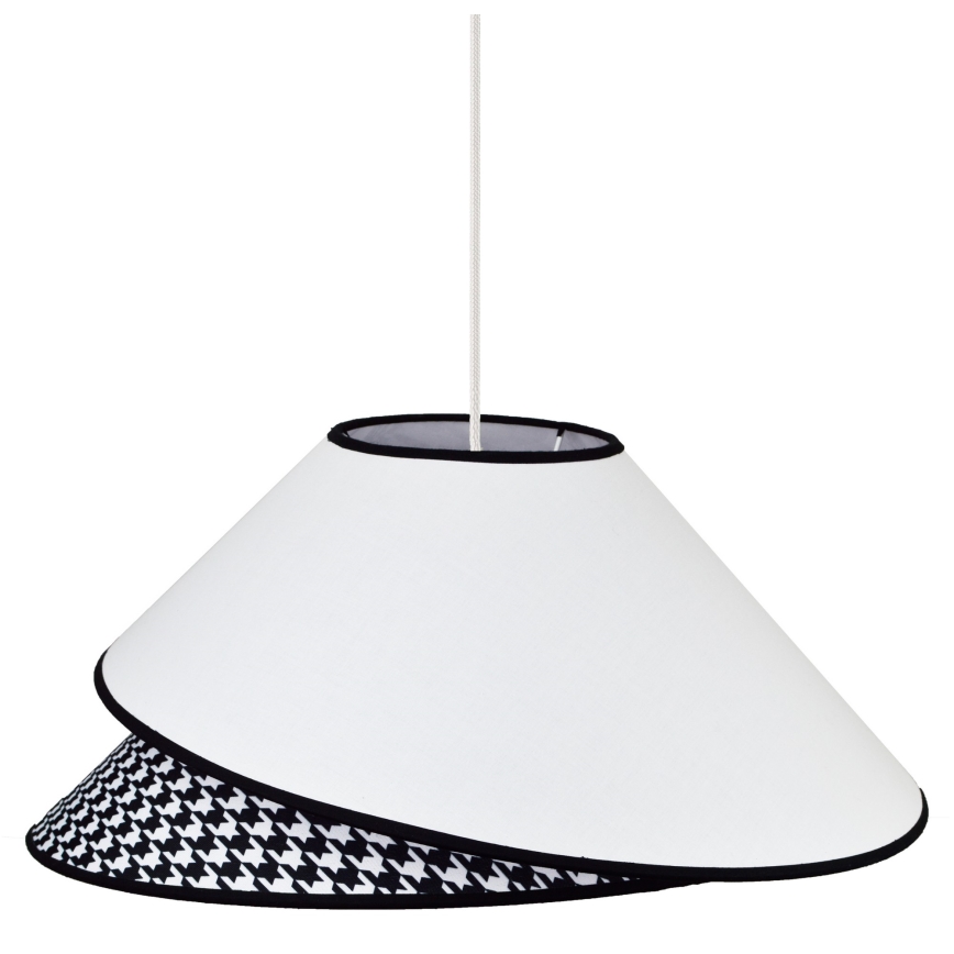 Duolla - Hängeleuchte COCO 1xE27/40W/230V d 50 cm weiß/schwarz
