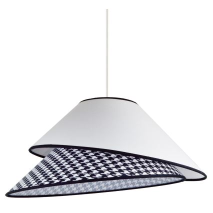 Duolla - Hängeleuchte COCO 1xE27/40W/230V d 50 cm weiß/schwarz