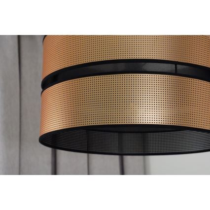 Duolla - Hängeleuchte COPPER SHINY 1xE27/15W/230V d 40 cm kupfern/schwarz