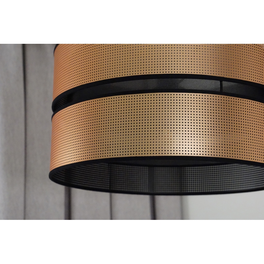 Duolla - Hängeleuchte COPPER SHINY 1xE27/15W/230V d 40 cm kupfern/schwarz