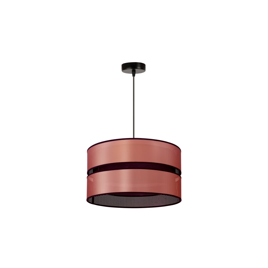 Duolla - Hängeleuchte COPPER SHINY 1xE27/15W/230V d 40 cm kupfern/schwarz