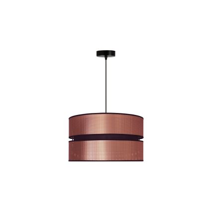 Duolla - Hängeleuchte COPPER SHINY 1xE27/15W/230V d 40 cm kupfern/schwarz