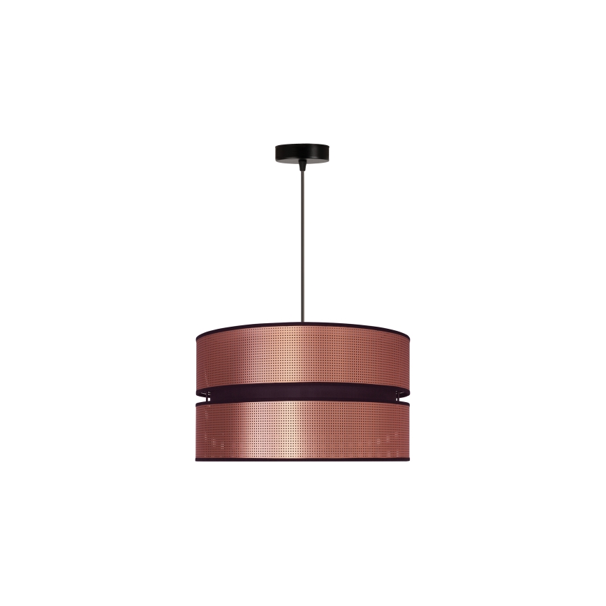 Duolla - Hängeleuchte COPPER SHINY 1xE27/15W/230V d 40 cm kupfern/schwarz