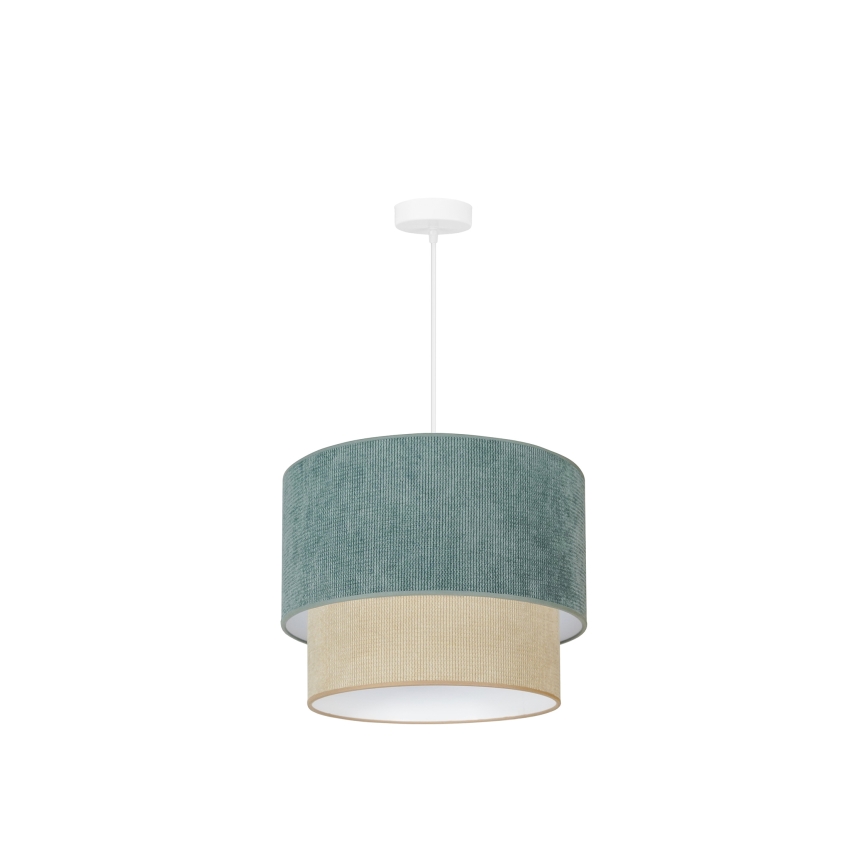 Duolla - Hängeleuchte CORDUROY 1xE27/15W/230V d 40 cm blau/beige