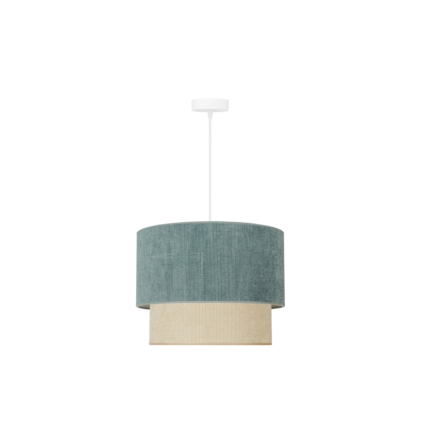 Duolla - Hängeleuchte CORDUROY 1xE27/15W/230V d 40 cm blau/beige
