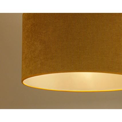 Duolla - Hängeleuchte CORDUROY 1xE27/15W/230V d 40 cm gelb