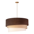 Duolla - Hängeleuchte DEVON 1xE27/40W/230V d 45 cm braun/beige