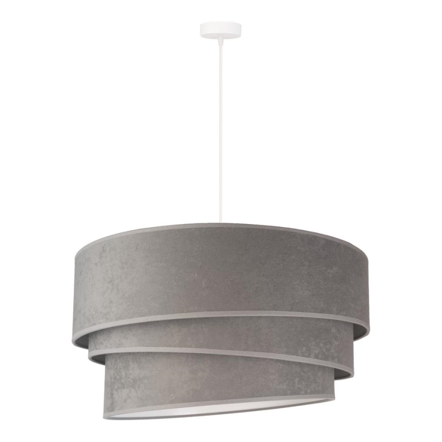 Duolla - Hängeleuchte DEVON 1xE27/40W/230V d 45 cm grau