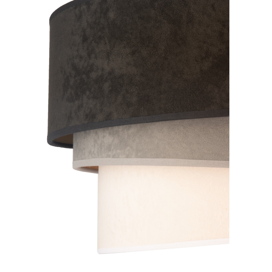 Duolla - Hängeleuchte DEVON 1xE27/40W/230V d 45 cm schwarz/grau/beige