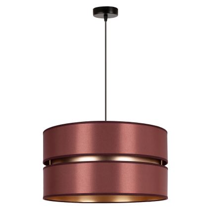 Duolla - Hängeleuchte DUO 1xE27/15W/230V d 40 cm burgunderrot/golden