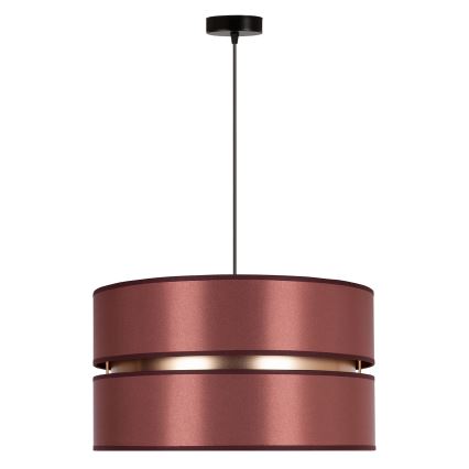 Duolla - Hängeleuchte DUO 1xE27/15W/230V d 40 cm burgunderrot/golden