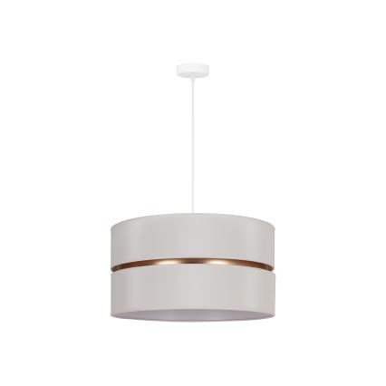 Duolla - Hängeleuchte DUO 1xE27/15W/230V d 40 cm cremefarben/golden