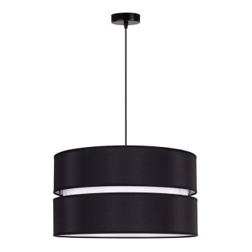 Duolla - Hängeleuchte DUO 1xE27/15W/230V d 40 cm schwarz/weiß