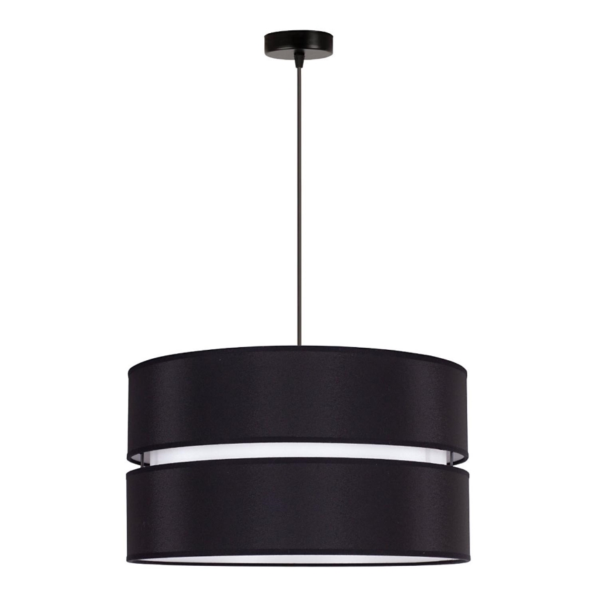 Duolla - Hängeleuchte DUO 1xE27/15W/230V d 40 cm schwarz/weiß