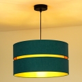 Duolla - Hängeleuchte DUO 1xE27/15W/230V d 40 cm türkisfarben/golden