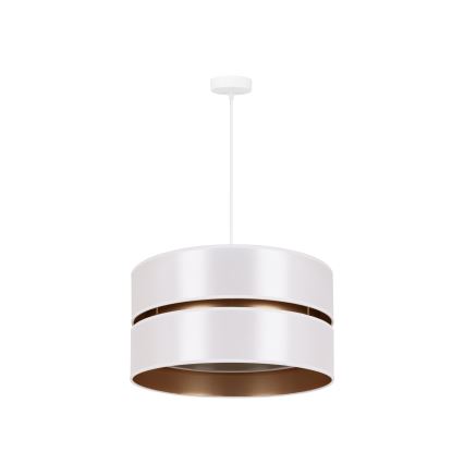 Duolla - Hängeleuchte DUO 1xE27/15W/230V d 40 cm weiß/golden
