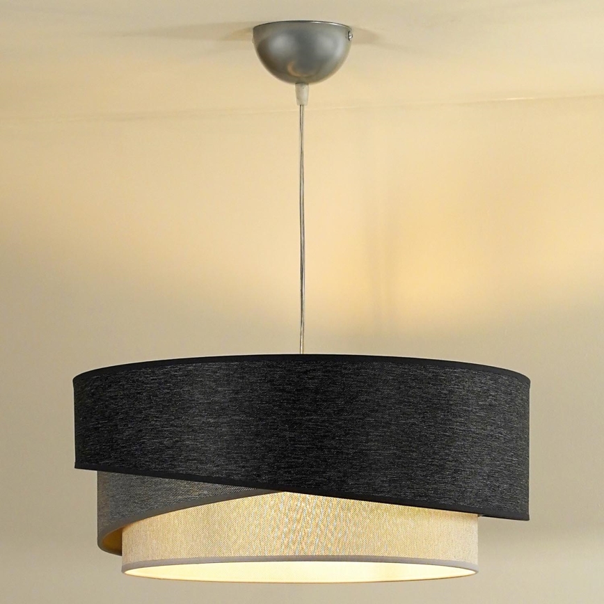 Duolla - Hängeleuchte KOBO 1xE27/15W/230V d 45 cm anthrazit/grau/weiß