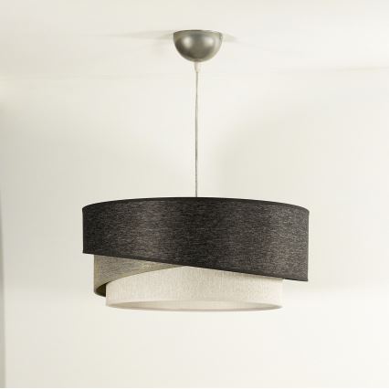 Duolla - Hängeleuchte KOBO 1xE27/15W/230V d 45 cm anthrazit/grau/weiß