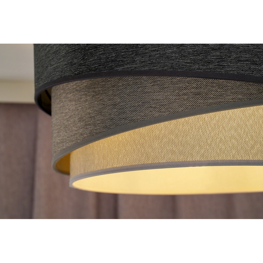 Duolla - Hängeleuchte KOBO 1xE27/15W/230V d 45 cm anthrazit/grau/weiß