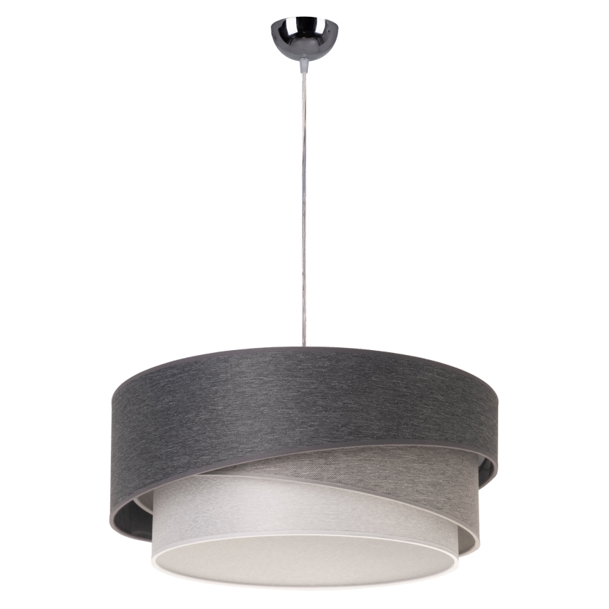 Duolla - Hängeleuchte KOBO 1xE27/15W/230V d 45 cm anthrazit/grau/weiß