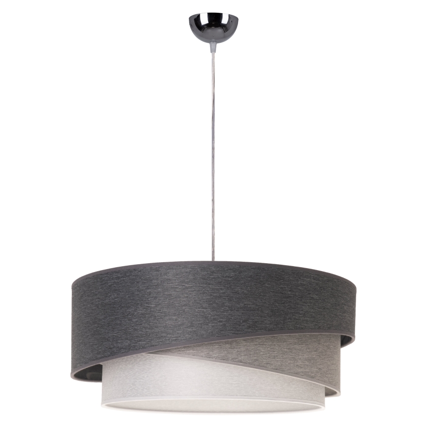 Duolla - Hängeleuchte KOBO 1xE27/15W/230V d 45 cm anthrazit/grau/weiß
