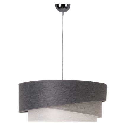 Duolla - Hängeleuchte KOBO 1xE27/15W/230V d 45 cm anthrazit/grau/weiß