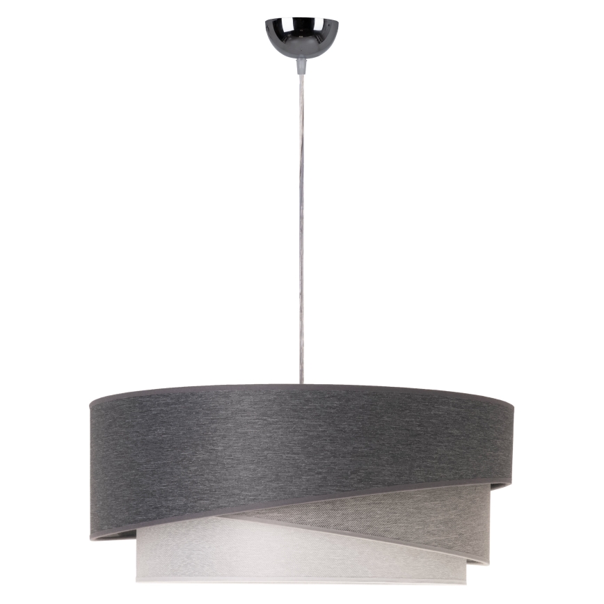 Duolla - Hängeleuchte KOBO 1xE27/15W/230V d 45 cm anthrazit/grau/weiß