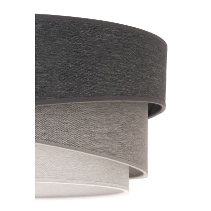 Duolla - Hängeleuchte KOBO 1xE27/15W/230V d 45 cm anthrazit/grau/weiß