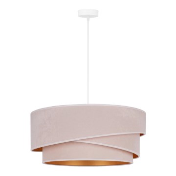 Duolla - Hängeleuchte KOBO 1xE27/15W/230V d 45 cm cremefarben/golden