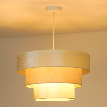 Duolla - Hängeleuchte LUNETA 1xE27/40W/230V d 45 cm cremefarben