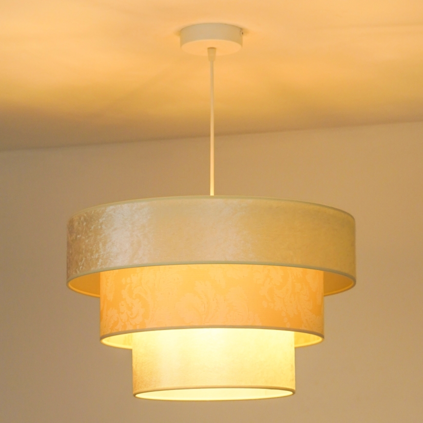 Duolla - Hängeleuchte LUNETA 1xE27/40W/230V d 45 cm cremefarben