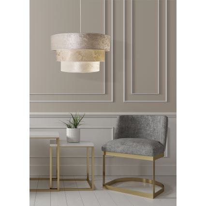 Duolla - Hängeleuchte LUNETA 1xE27/40W/230V d 45 cm cremefarben