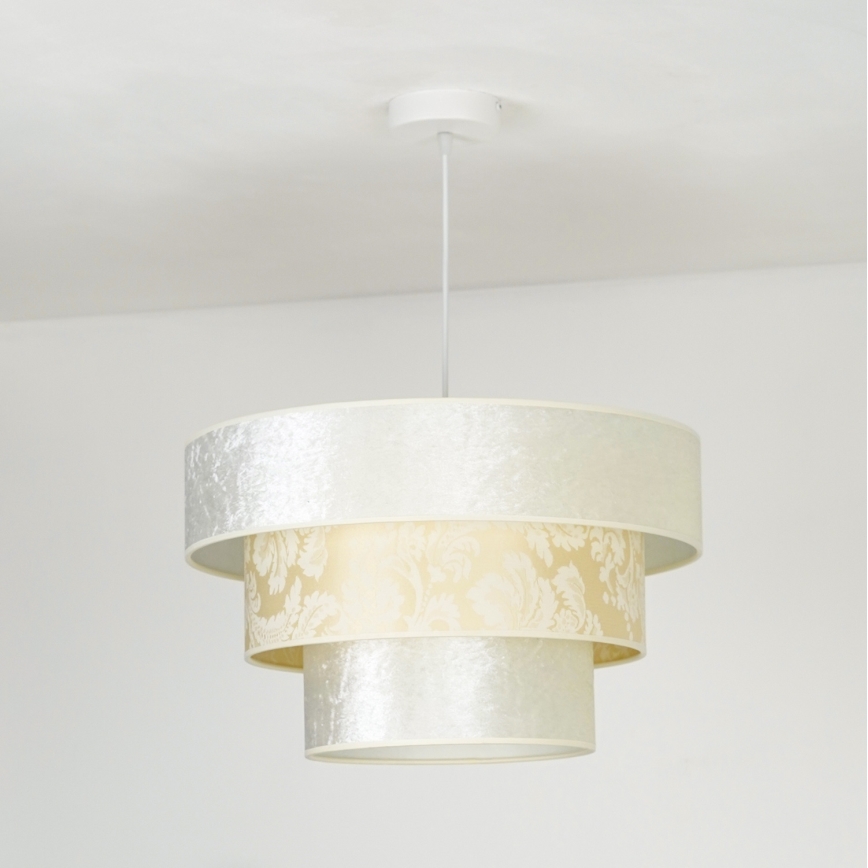 Duolla - Hängeleuchte LUNETA 1xE27/40W/230V d 45 cm cremefarben