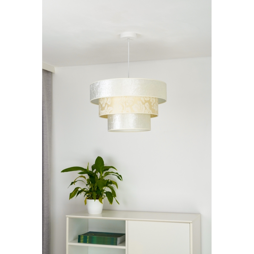 Duolla - Hängeleuchte LUNETA 1xE27/40W/230V d 45 cm cremefarben