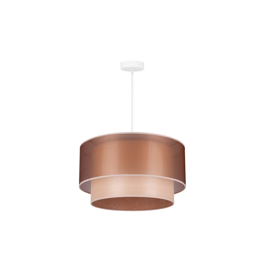 Duolla - Hängeleuchte WOOD BOHO 1xE27/15W/230V d 45 cm kupfern/beige