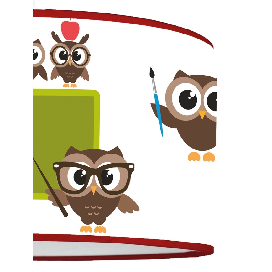 Duolla - Kinder-Hängeleuchte OWLS MULTI 1xE27/15W/230V d 35 cm