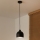 Duolla - Lampada a sospensione con cavo IRONLINE 1xE27/15W/230V Ø 17 cm nero