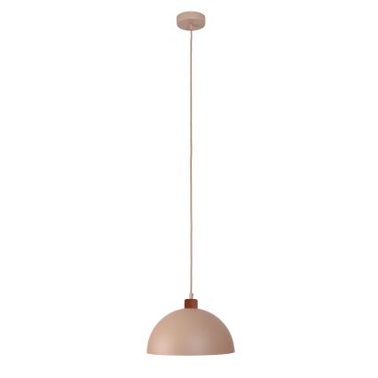 Duolla - Lampada a sospensione con cavo IRONLINE 1xE27/15W/230V Ø 27 cm beige/rame