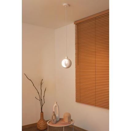 Duolla - Lampada a sospensione su cavo IRONLINE 1xE27/15W/230V bianco