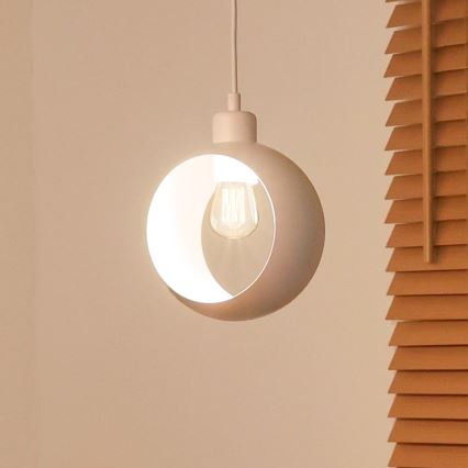 Duolla - Lampada a sospensione su cavo IRONLINE 1xE27/15W/230V bianco