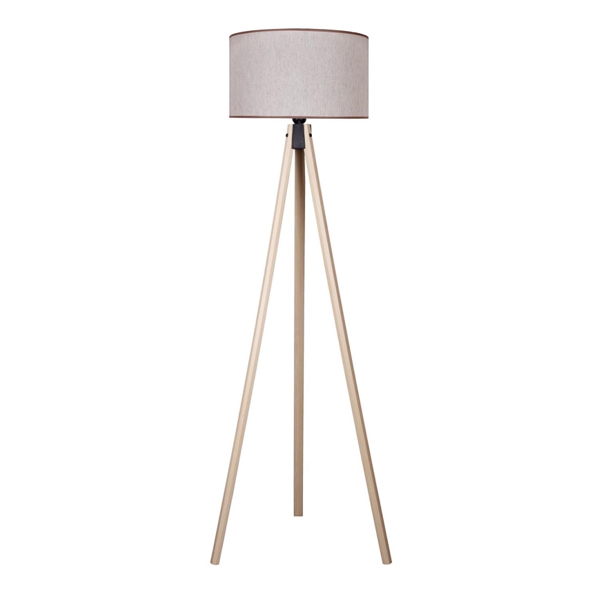 Duolla - Lampada con piedistallo 1xE27/60W/230V diametro 44 cm beige