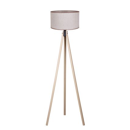 Duolla - Lampada con piedistallo 1xE27/60W/230V diametro 44 cm beige
