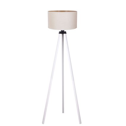 Duolla - Lampada con piedistallo 1xE27/60W/230V diametro 44 cm color crema/bianco