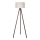 Duolla - Lampada con piedistallo 1xE27/60W/230V diametro 44 cm color crema/marrone