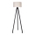 Duolla - Lampada con piedistallo 1xE27/60W/230V diametro 44 cm color crema/wenge
