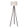 Duolla - Lampada con piedistallo 1xE27/60W/230V diametro 44 cm color crema/wenge