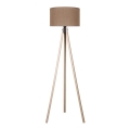 Duolla - Lampada con piedistallo 1xE27/60W/230V diametro 44 cm marrone/beige