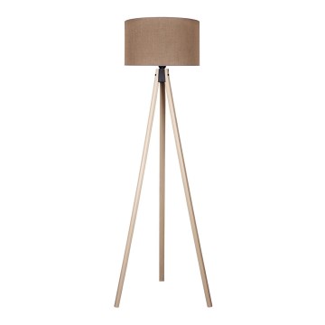 Duolla - Lampada con piedistallo 1xE27/60W/230V diametro 44 cm marrone/beige