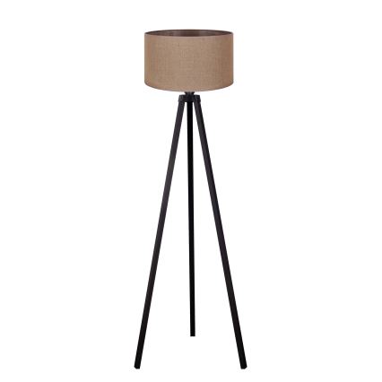 Duolla - Lampada con piedistallo 1xE27/60W/230V diametro 44 cm marrone/wenge