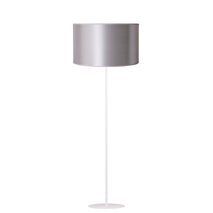 Duolla - Lampada con piedistallo CANNES 1xE27/15W/230V diametro 45 cm argento/bianco